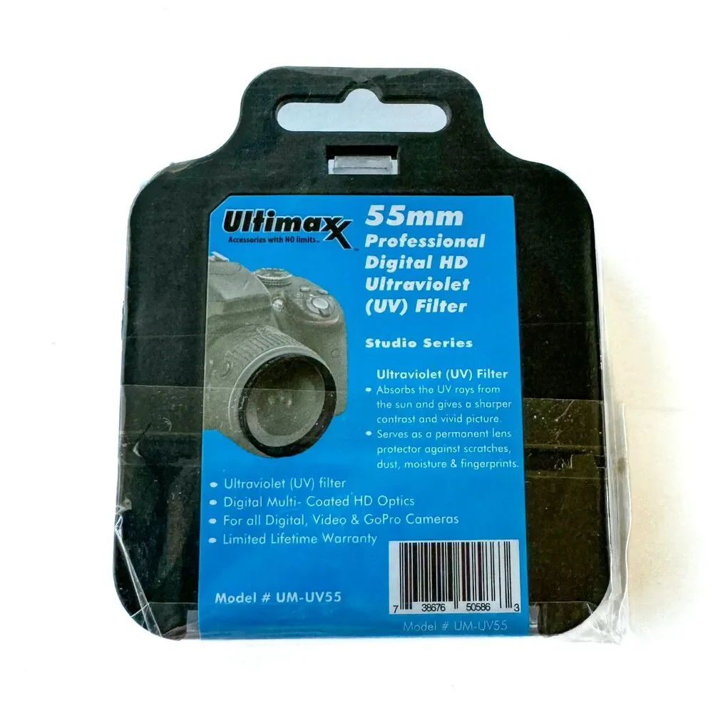 Ultimaxx 58mm Professional Digital HD Ultraviolet UV Filter Model # UM-UV58